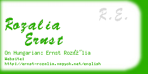 rozalia ernst business card